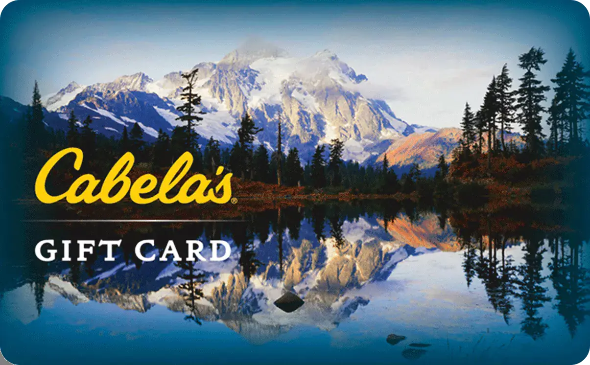 Cabela's Gift Card reward example